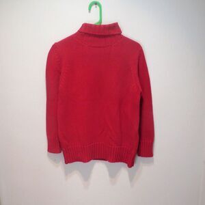 Adrienne Vittadini Red Heavy Turtleneck Sweater
